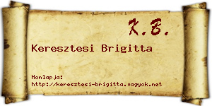 Keresztesi Brigitta névjegykártya